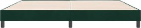 vidaXL Box Spring Κρεβάτι χωρίς στρώμα Σκούρο πράσινο 180x220 cm