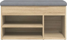 vidaXL Παπουτσοθήκη Sonoma Δρυς 82x32x45,5 εκ. από Επεξεργασμένο Ξύλο