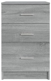 vidaXL Κομοδίνο Γκρι Sonoma 40 x 40 x 63 εκ. από Επεξεργασμένο Ξύλο