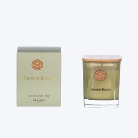 Αρωματικό Κερί Serene Wood 180gr Green Nef-Nef Homeware