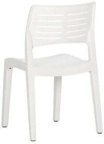 vidaXL Καρέκλες Κήπου 2 τεμ. Λευκές από Πολυπροπυλένιο