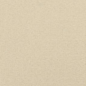 vidaXL Καναπές Κρεβάτι Κρεμ 90 x 200 εκ. Υφασμάτινος