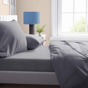 Σεντόνια Υπέρδιπλα (Σετ 240x270) Dimcol Solid Dark Grey 495