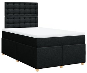 ΚΡΕΒΑΤΙ BOXSPRING ΜΕ ΣΤΡΩΜΑ ΜΑΥΡΟ 120X190 ΕΚ. ΥΦΑΣΜΑΤΙΝΟ 3293535