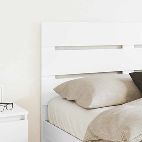 vidaXL Κεφαλάρι με κεφαλάρι Λευκό 120 cm Επεξεργασμένο ξύλο