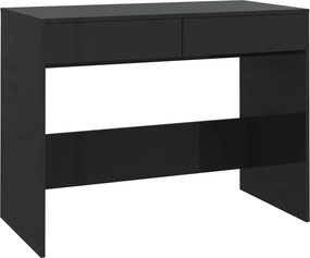 vidaXL Γραφείο Μαύρο 101x50x76,5 εκ. από Επεξεργασμένο Ξύλο