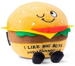 Punchkins Plush Hamburger Λούτρινο "I Like Big Buns &amp; I Cannot Lie" 99054