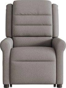 vidaXL Πολυθρόνα Ανακλινόμενη με Ανύψωση Χρώμα Taupe Υφασμάτινη