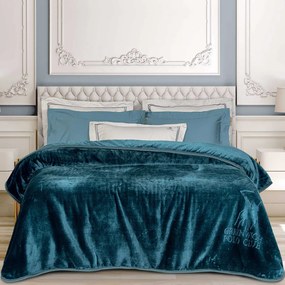Κουβέρτα Βελουτέ Μονή (160x240) Greenwich Polo Club Essential 3498 Aquamarine