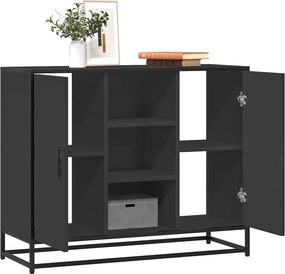 VidaXL Μπουφές Μαύρος 92x35x76 εκ. από Επεξεργασμένο Ξύλο