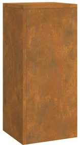 vidaXL Βάση φυτών 3 pcs Σκ rusty Ατσάλι καιρό