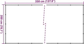 vidaXL Δίχτυ για Τρέιλερ Μαύρο 2 x 3,5 μ. από HDPE