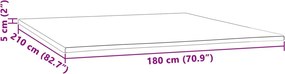 vidaXL Ανώστρωμα 180 x 210 εκ. 5 εκ.