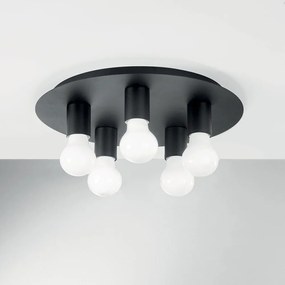 Φωτιστικό Οροφής - Πλαφονιέρα I-Strike-PL5-NER E27 86x35cm Black Luce Ambiente Design