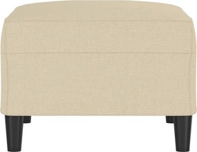 vidaXL Υποπόδιο Κρεμ 70 x 55 x 41 εκ. Υφασμάτινο