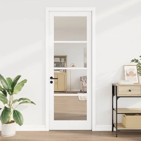 vidaXL Εσωτερική Πόρτα με Γυαλί "ORKDAL" Λευκή 83x232x4 εκ.