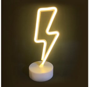 Επιτραπέζιο Φωτιστικό 34 Neon Led Αστραπή Θερμό Λευκό X04341318 Aca-X04341318-Λευκό X04341318