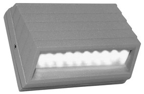 Adeleq Led Φωτιστικό Αλουμινίου Εξωτερικό Κυρτό 2W Μπλε Γκρι 3-9095064