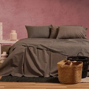 Σεντόνια Blaze (Σετ 4τμχ) Brown Melinen King Size 260x270cm 100% Βαμβάκι