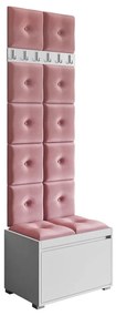 Σετ διαδρόμου Trenton 134, 207x64x34cm, 25 kg, Ταπισερί, Πλαστικοποιημένη μοριοσανίδα, Τοίχου, Εντοιχισμένη | Epipla1.gr