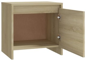 vidaXL Κομοδίνα 2 Τεμ. Sonoma Δρυς 45x34x44,5 εκ. από Επεξ. Ξύλο