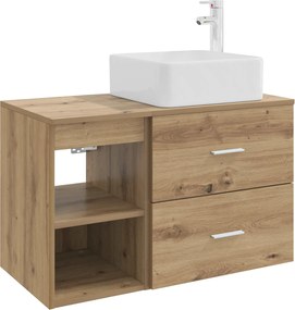 vidaXL Σετ Επίπλων Μπάνιου 2 τμχ. Artisan Δρυς Επεξεργασμένο Ξύλο