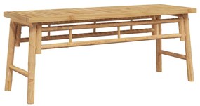 vidaXL παγκάκι Καφέ 110 x 38 x 45 cm Μπαμπού