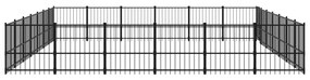Κλουβί Σκύλου Εξωτερικού Χώρου 39,52 μ² από Ατσάλι - Μαύρο