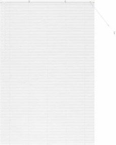 vidaXL Βενετσιάνικες Ρόδες Λευκό 220 x 145 εκ Αλουμίνιο