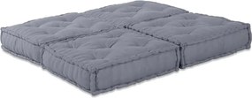 vidaXL Μονάδα Μοντέρνου Καναπέ 2 pcs Γκρι 140 x 70 x 36 εκ Ύφασμα