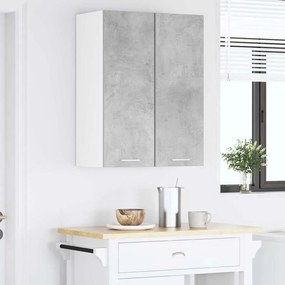 vidaXL Κρεμαστό ντουλάπι Σκυρόδεμα Γκρι και Λευκό 30 x 31 x 80 εκ.
