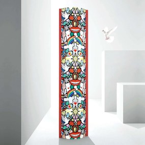 Φωτιστικό Δαπέδου Tube XL Love Peace Joy Slamp Aluminium, Polypropylene