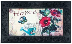 Sdim Αντιολισθητικό Πατάκι Εισόδου Venga 002 Home Flowers 45x75εκ. Πάχους 6mm