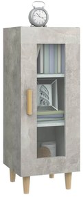 vidaXL Ντουλάπι Γκρι Σκυροδέματος 34,5x34x90 εκ. Επεξεργασμένο Ξύλο