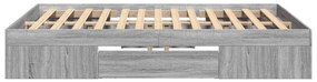 vidaXL Πλαίσιο Κρεβατιού Γκρι Sonoma 120 x 190 εκ. Επεξεργασμένο Ξύλο
