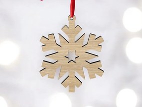 Intra απο ξύλο plywood 3mm-4mm πάχος – Ημιτελές ξύλινο στολίδι με νιφάδες χιονιού 25x25 cm INTRAVECTRY-MY547270