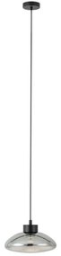 Φωτιστικό Οροφής 39783 Sarnarra Led/1 Black-Clear Eglo Metal, Glass