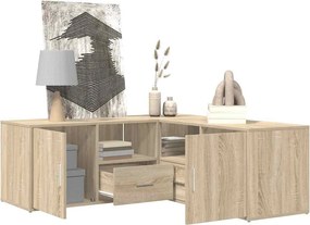 vidaXL Ντουλάπι Γωνιακό Sonoma Δρυς 200x40x45 εκ. Επεξεργασμένο Ξύλο