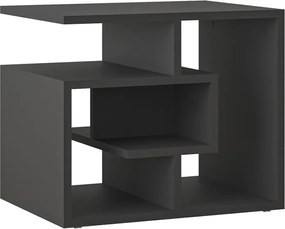 Βοηθητικό τραπεζάκι Labirent Megapap χρώμα ανθρακί 54x40x45εκ.