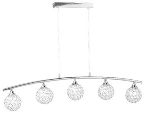 Φωτιστικό Οροφής Crystal AD2012005P Clear Crystal, Metal