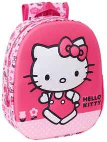 Παιδική Τσάντα Hello Kitty Ροζ 27 x 33 x 10 cm 3D