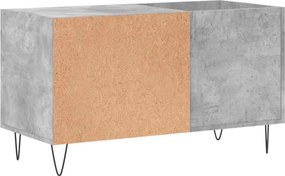 vidaXL Δισκοθήκη Γκρι Σκυροδέματος 85 x 38 x 48 εκ. από Επεξεργ. Ξύλο