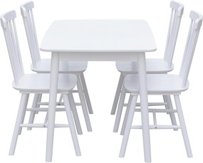 Τραπέζι Nextdeco Setra oak λευκό Υ74x120x75εκ.