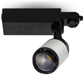 Φωτιστικό Ράγας V-TAC Track Light 25W LED Βάση Μαύρο- Λευκό Φωτισμός Ψυχρό Λευκό