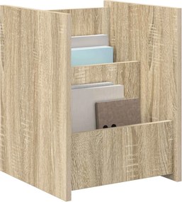 vidaXL Ράφι Περιοδικών Δρύς Sonoma 35 x 35 x 45 εκ Επεξεργασμένο ξύλο