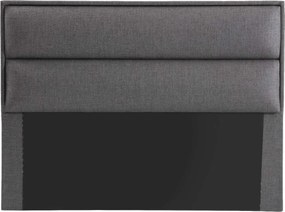 Double Bed Base &amp; Headboard Rise 160 x 200 - Dark Grey Dark Grey