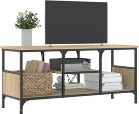 vidaXL Έπιπλο Τηλεόρασης Sonoma Δρυς 100x35x45 εκ. Επεξ. Ξύλο/Σίδερο