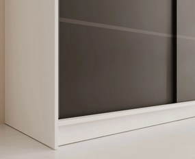 Ντουλάπα Velvora 250 συρόμενη-Leuko-Mauro