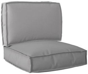 vidaXL Σετ Μαξιλαριών Πάγου 2 pcs Γκρι 60 x 60 x 12 cm Ύφασμα Oxford
