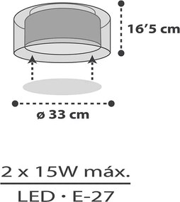 Clouds Gray πλαφονιέρα (41416E)